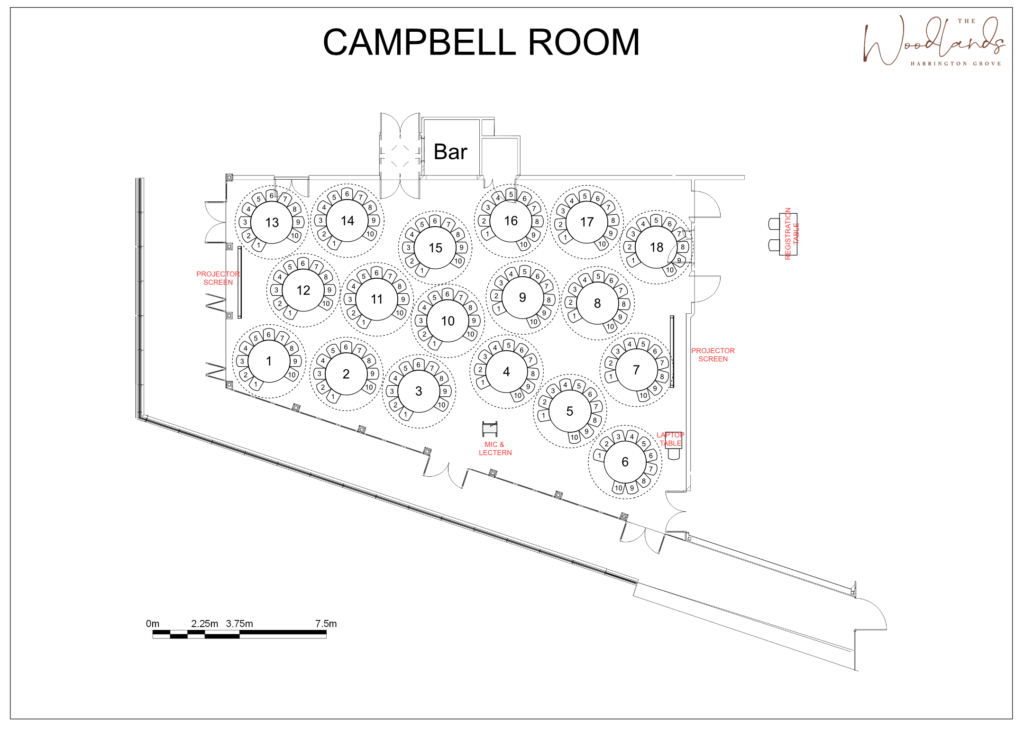 Harrington Grove- Campbell Room - Caberet 2 (180 pax)