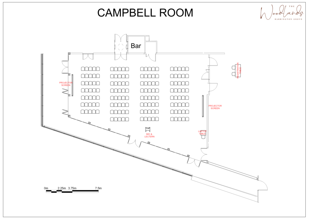 Harrington Grove- Campbell Room - Theatre Style 2 (135 pax)