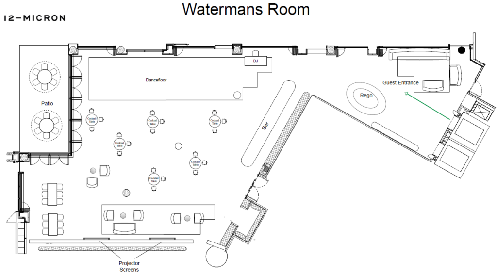 Watermans Room - Cocktail Style with Dancefloor