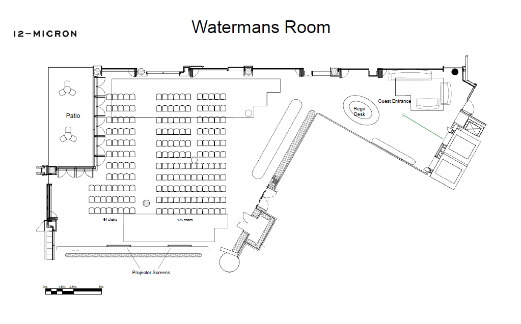 Watermans Room - Theatre Style (190 Pax)